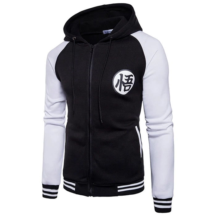 Giacca con cappuccio Trend New Japanese Anime Varsity 2018 Giacca con cappuccio con cerniera casual primaverile