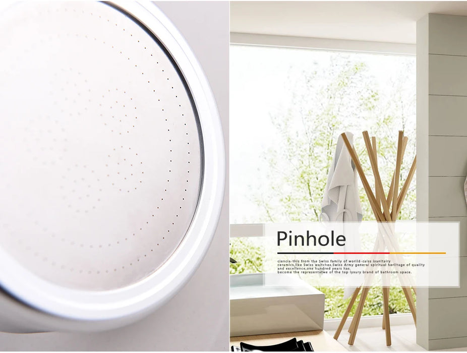 Ciencia Space soffione doccia rotondo in alluminio a risparmio idrico con filtro doccia staccabile può essere pulito