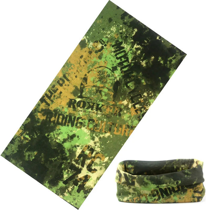 Sciarpa al collo con anello magico con teschio Fascia per capelli Bandana multifunzionale Viso Tubo tubolare senza cuciture Sciarpe unisex per uomo donna