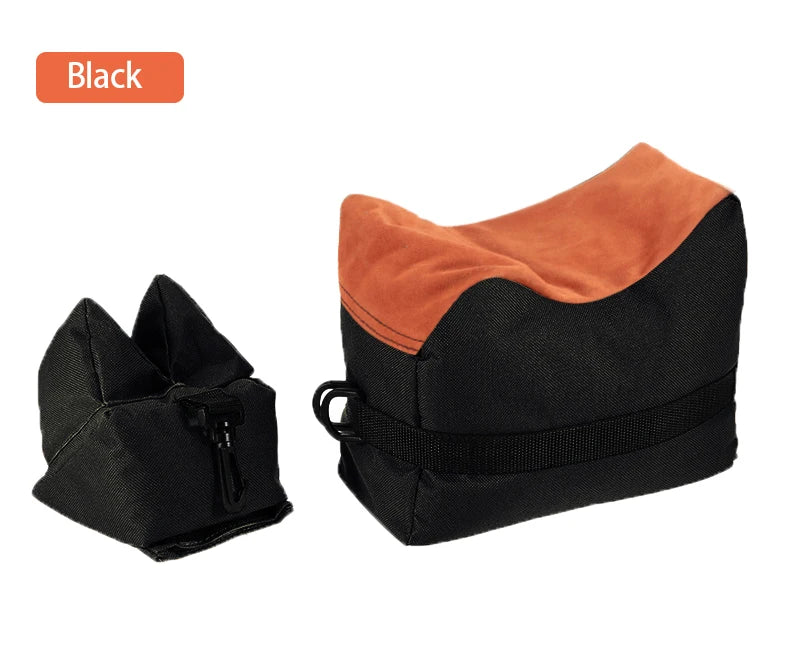 Borsa per pistola da tiro da cecchino Borsa anteriore posteriore Supporto per bersaglio Supporto per fucile Panca per sacchi di sabbia Poggia fucile da caccia non riempito Accessori softair