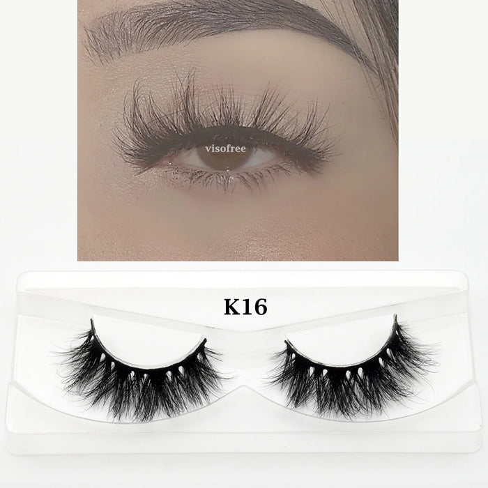 Ciglia Visofree Ciglia di visone 3D Ciglia naturali fatte a mano Ciglia finte lunghe e morbide Ciglia di visone cruelty free ad alto volume D101