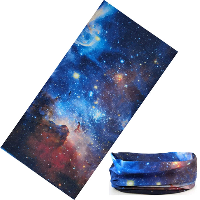 Sciarpa al collo con anello magico con teschio Fascia per capelli Bandana multifunzionale Viso Tubo tubolare senza cuciture Sciarpe unisex per uomo donna