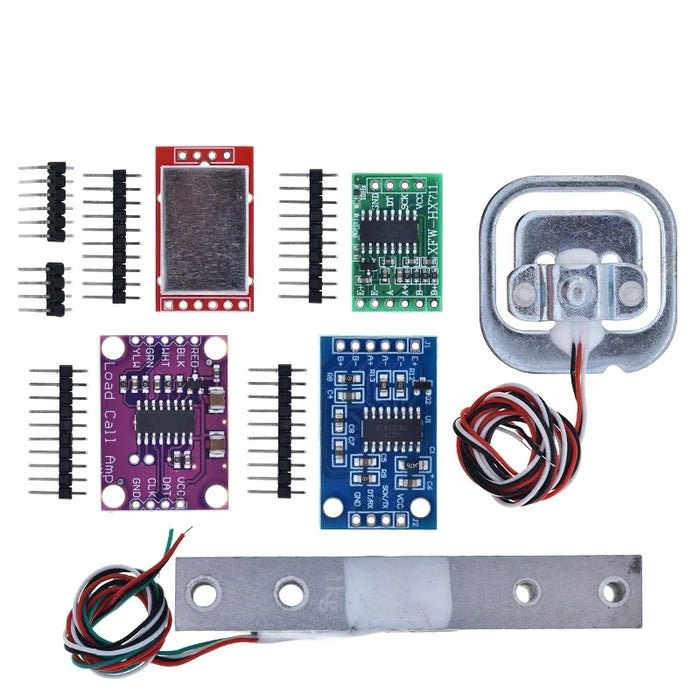 Cella di carico TZT 1KG 5KG 10KG 20KG HX711 Modulo AD Sensore di peso Bilancia elettronica Sensore di pressione di pesatura in lega di alluminio
