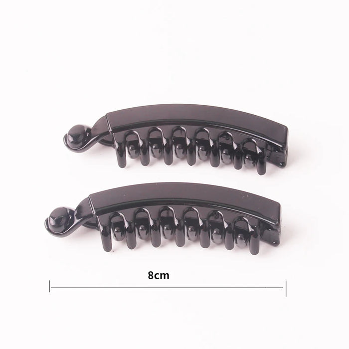 2021 accessori per capelli estivi Clip per capelli a Banana per signora ambientale Abs denti granchio per capelli Twist Hair Pin per ragazze 2 pezzi