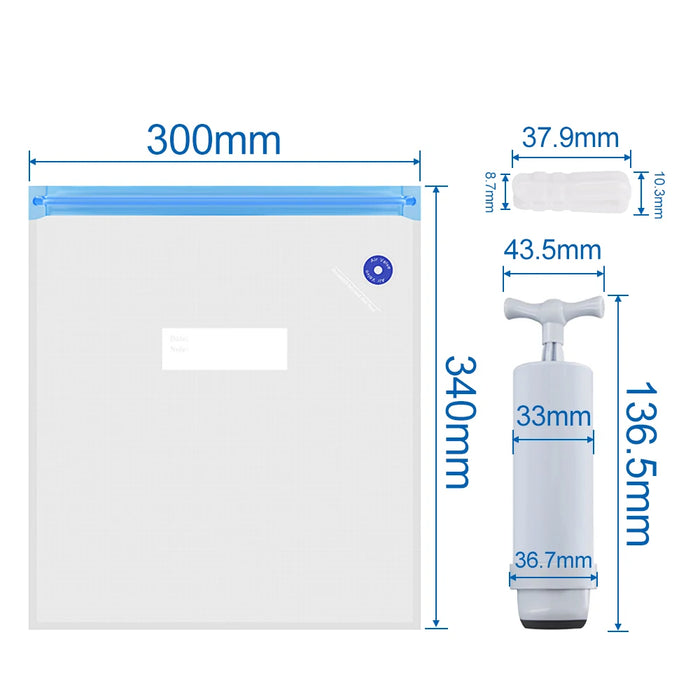 PLA ABS TPU PETG sacchetto per vuoto a filamento con maniglia pompa ad aria filamenti per stampante 3D essiccatore per sacchetti di stoccaggio mantenere accessori per la stampa 3D