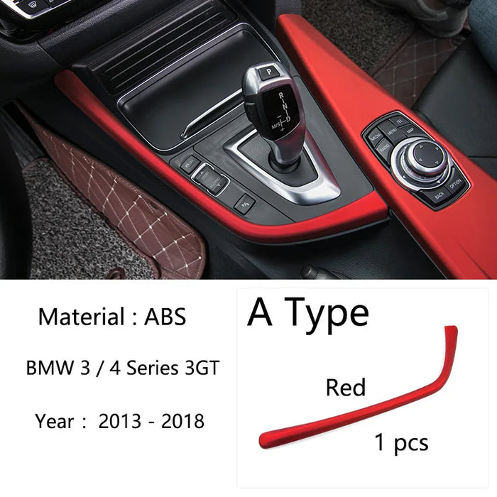 Per BMW Serie 3 4 3GT F30 F31 F32 F34 F36 316li 320li Accessori Auto Pannello di Controllo Del Cambio Striscia decorativa di copertura trim
