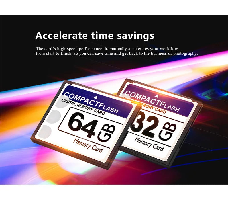 Scheda di memoria di capacità reale 256MB 512MB 1GB 2GB 4GB 8GB 16GB 32GB 64GB CF Card 128GB Scheda Flash compatta Spedizione gratuita