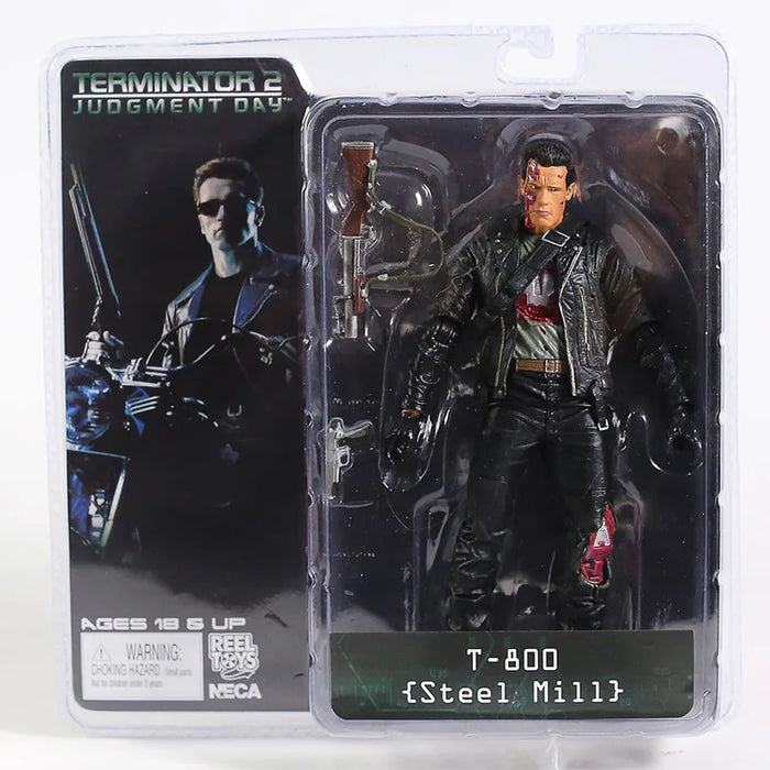 NECA Terminator 2: Giornata del Giudice T-800 Arnold Schwarzenegger Action PVC Figure da collezione Model Toy 7" 18 cm