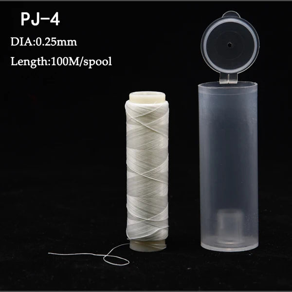 1pc PJ1/2/3/4/5/7 Poliestere ad alta resistenza Esca Filo elastico Bobina Accessori per la pesca in mare Affrontare Linea di esche da pesca invisibile