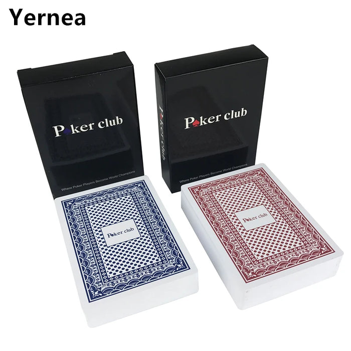 2 pz/set Baccarat Texas Hold'em plastica impermeabile Scrub carte da gioco Poker Club carte giochi da tavolo 2.48*3.46 pollici Yernea
