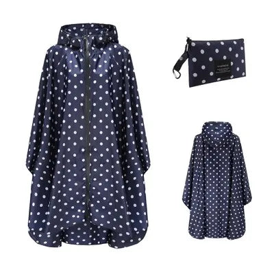 Donna Uomo Poncho Impermeabile Copertura per tenda impermeabile Indossare all'aperto Escursionismo Biker Cappotto antipioggia Giacca con zip Mantello Trench
