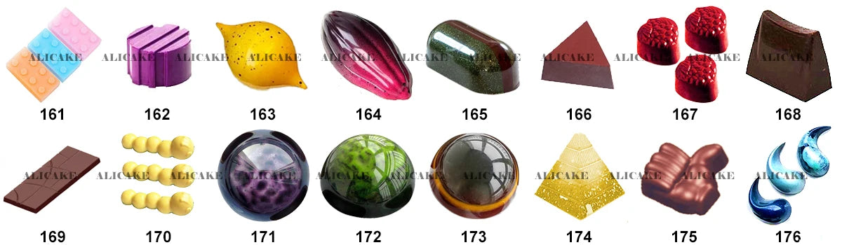 Stampo per cioccolato in policarbonato Stampi professionali per caramelle Bonbon Bar Stampo acrilico Dolciumi Cottura Pasticceria Utensili da forno