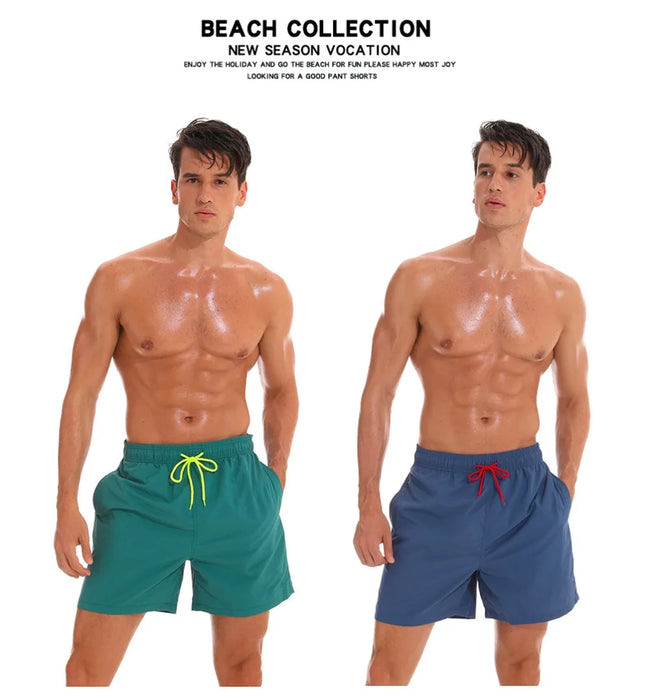 ESCATCH Costumi da bagno uomo Pantaloncini da bagno Tronchi Pantaloncini da surf da spiaggia Pantaloni da nuoto Costumi da bagno Pantaloncini da surf sportivi da corsa da uomo