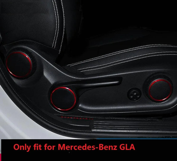 AngelguoguoCar Finestra di vetro ascensore button Trim Copertura autoadesivo per Mercedes Benz A/B/C(W204)/E(W212)/GLA /CLA/ GLK/ GLE-classe