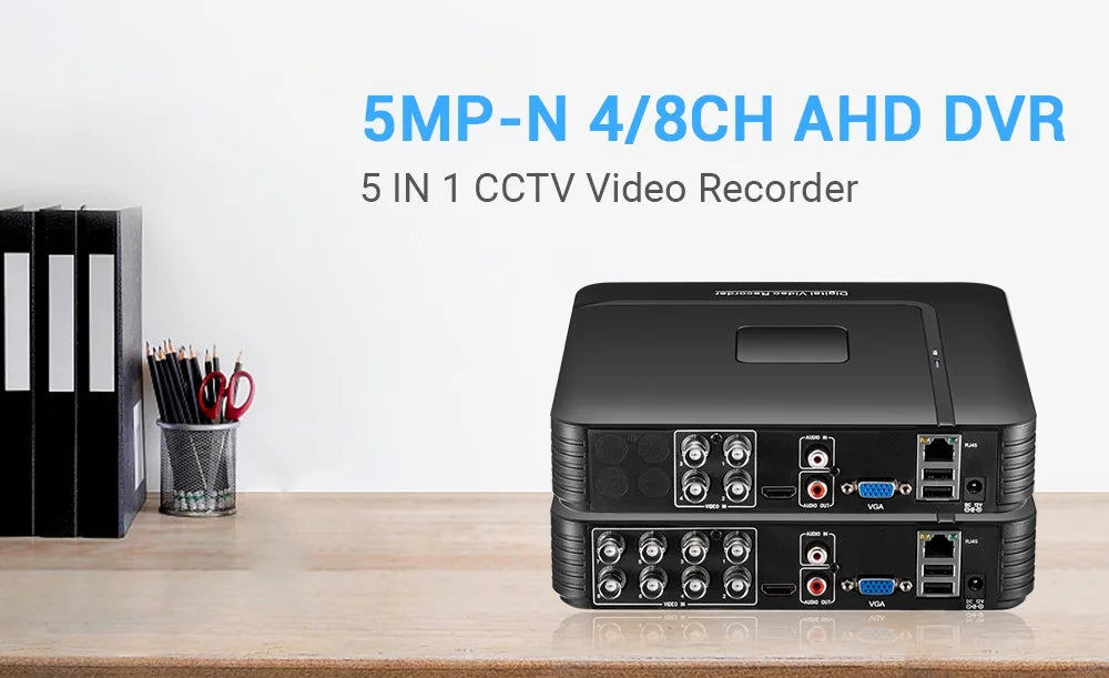 Hamrolte 5MP CCTV Camera 5MP 1.7MM Obiettivo Fisheye Telecamera panoramica AHD da 180 gradi Visione notturna Telecamera bullet esterna impermeabile