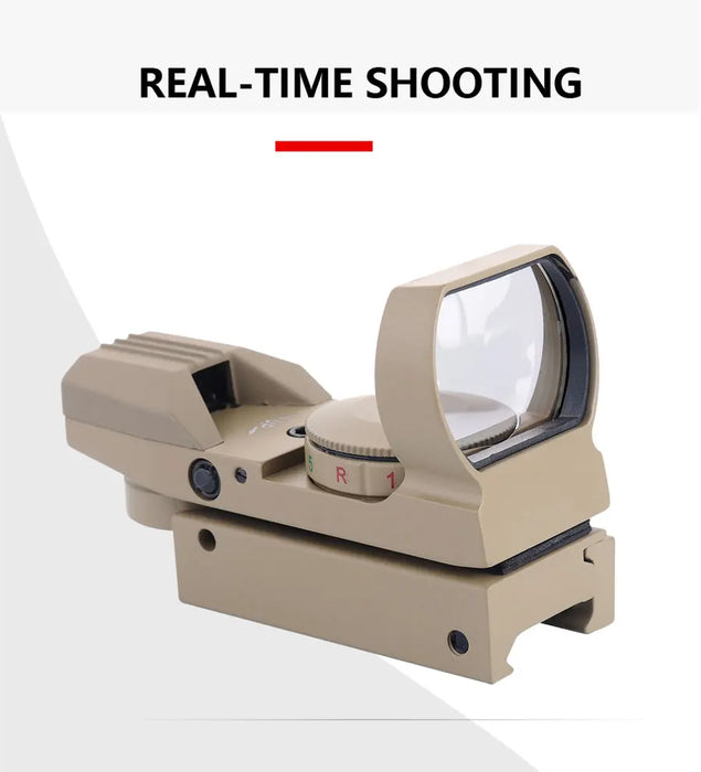 Hot 20mm Rail Cannocchiale da puntamento Ottiche da caccia Olografico Red Dot Sight Reflex 4 Reticolo Scope Collimatore Sight