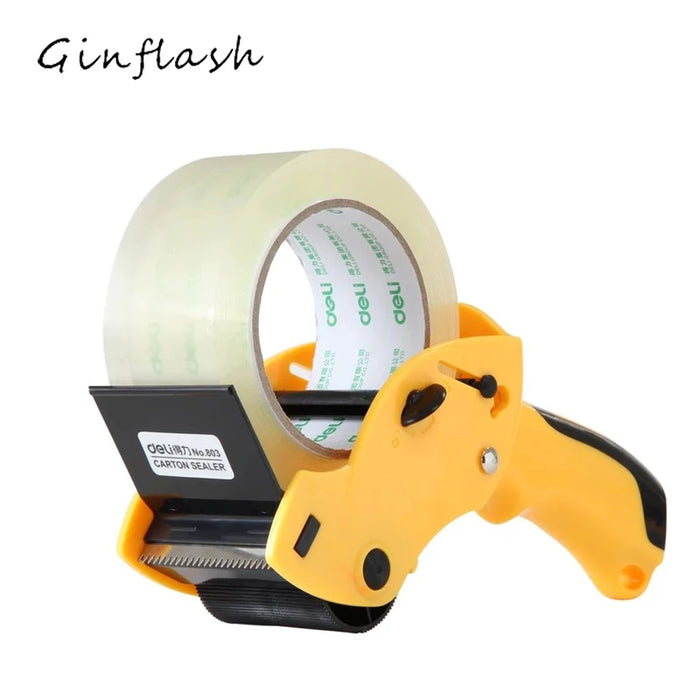 Ginflash 1pc Tape Sealing Packer Dispenser di nastro in grado di 6cm di larghezza sigillante supporto per nastro taglierina macchina imballatrice manuale colore casuale