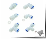 Elettrovalvola elettrica in plastica 12V 24V 220V Normalmente chiusa 1/4 "3/8" Tubo flessibile Conntection rapida RO Acqua Sistema ad osmosi inversa