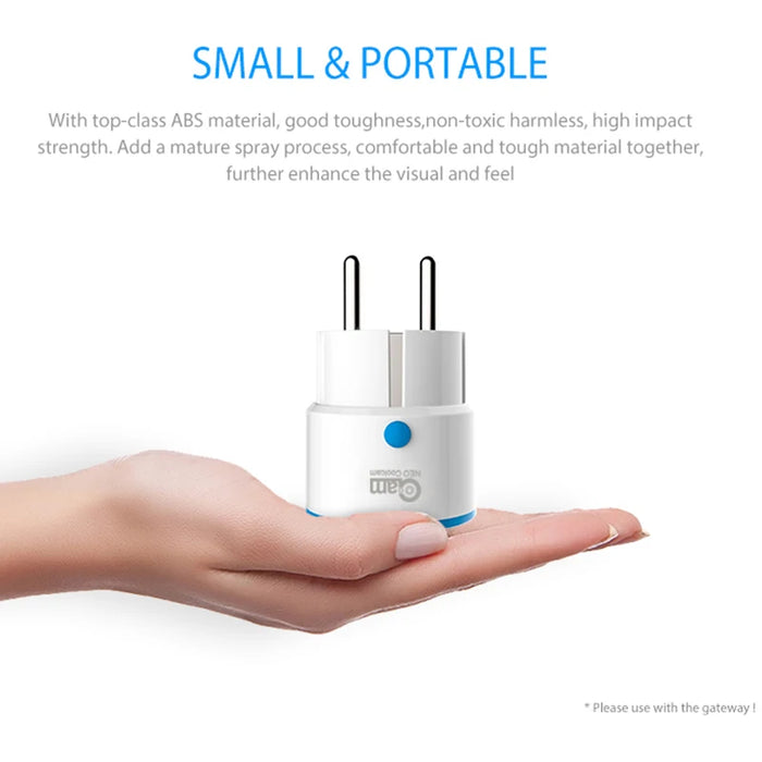 NEO Coolcam ZWAVE PLUS Presa di corrente intelligente UE Sistema di allarme domotico Z Wave Frequenza video 868,4 MHz