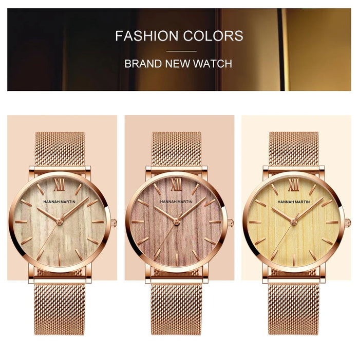 Drop Shipping A++++ Cinturino in acciaio inossidabile di qualità Movimento al quarzo giapponese Orologio da polso di lusso da donna completamente in oro rosa impermeabile