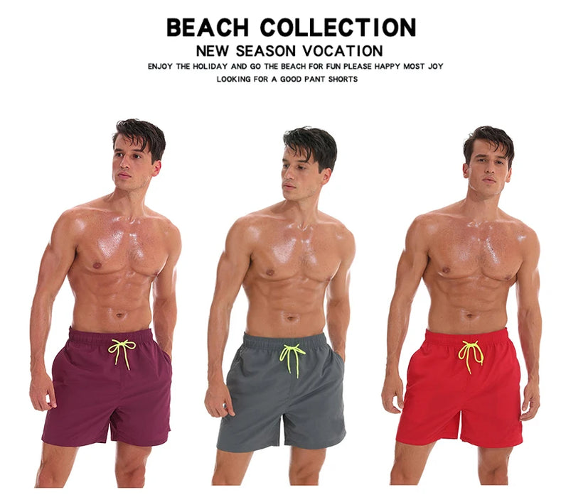 ESCATCH Costumi da bagno uomo Pantaloncini da bagno Tronchi Pantaloncini da surf da spiaggia Pantaloni da nuoto Costumi da bagno Pantaloncini da surf sportivi da corsa da uomo