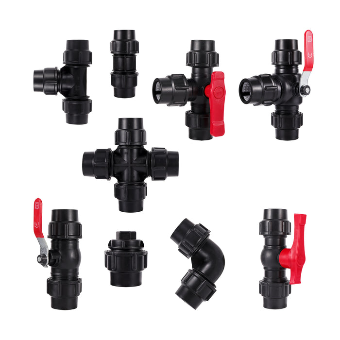 1/8 "Connettore Diritto con Filo di Tubo IN PVC di Irrigazione goccia a goccia Accessori per il Giardino Serra 3/5mm Tubo Spinato connettore 500 Pcs