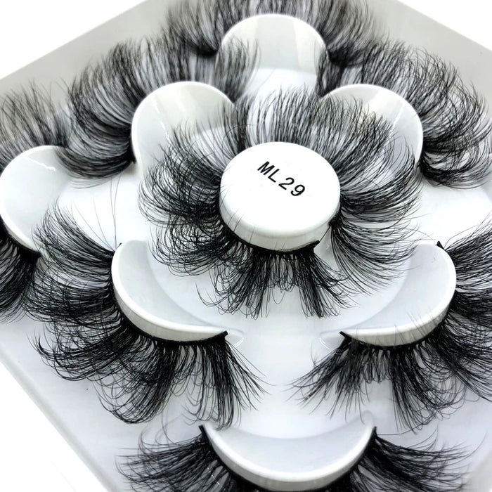 2023 Nuovo 5 paia ciglia finte naturali ciglia finte trucco lungo ciglia di visone 3d estensione ciglia ciglia di visone ciglia corte