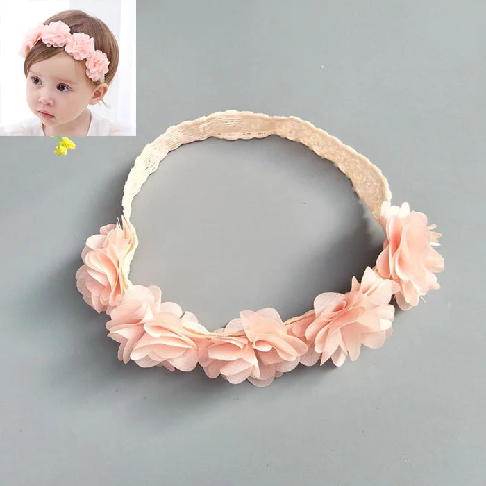 Fascia per capelli per bambini Fiocchi per ragazze di fiori Fasce per capelli per bambini per neonate Fasce per bambini Turbante Neonato Haarband Accessori per capelli per bambini