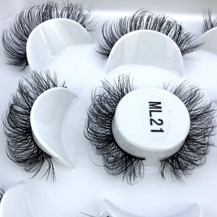 2023 Nuovo 5 paia ciglia finte naturali ciglia finte trucco lungo ciglia di visone 3d estensione ciglia ciglia di visone ciglia corte