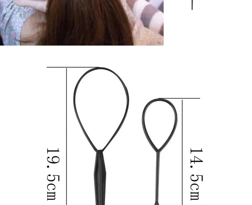Strumento per lo styling dei capelli in plastica Magic Topsy Tail Treccia per capelli Coda di cavallo Styling Clip Bun Maker per acconciature per ragazze