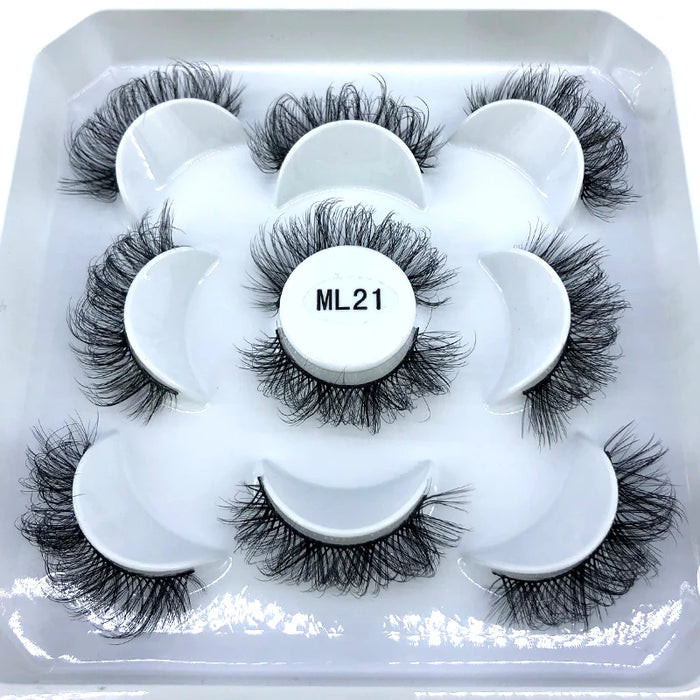 2023 Nuovo 5 paia ciglia finte naturali ciglia finte trucco lungo ciglia di visone 3d estensione ciglia ciglia di visone ciglia corte