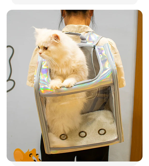 Borsa a tracolla da viaggio traspirante per zaino da trasporto per animali domestici per cani di piccola taglia