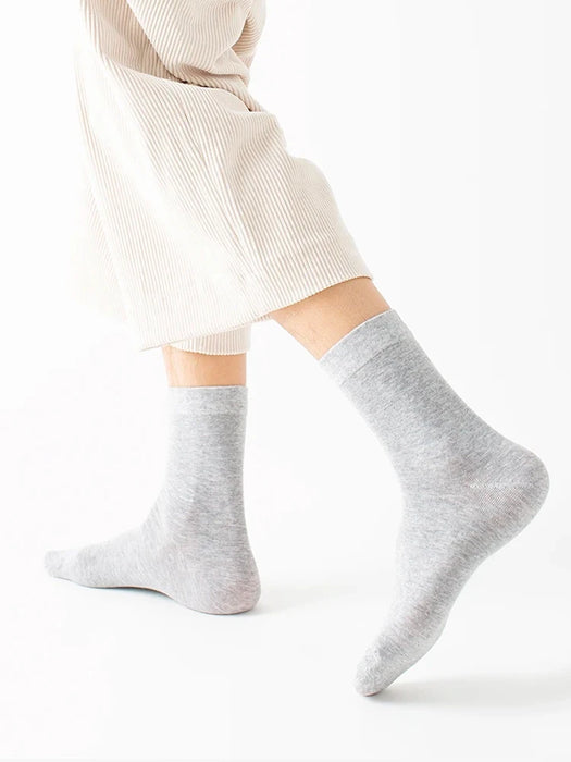 HSS 2023 calzini in cotone da uomo nuovi stili 10 paia/lotto calzini da uomo d'affari neri traspiranti primavera estate per uomo taglia usa (6.5-12)