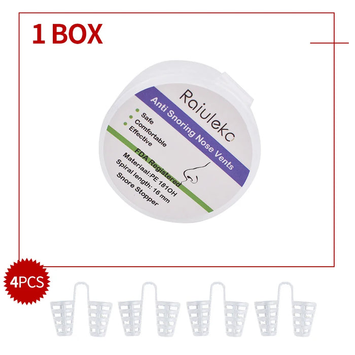3 diverse dimensioni di dilatatore nasale anti-russamento in silicone morbido di grado medico, ventilazione facile da respirare, clip per il naso per l'aiuto del sonno