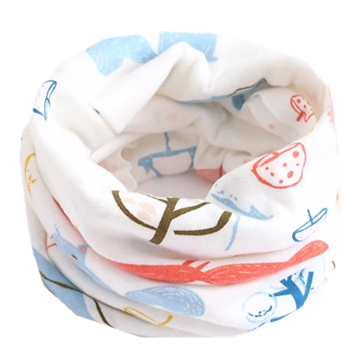 2024 Nuova Primavera Autunno Bambini Sciarpa Moda Bambini Bambino Sciarpa di cotone Ragazzi Ragazze O Ring Sciarpa Bambini Collare Bambino Sciarpa al collo
