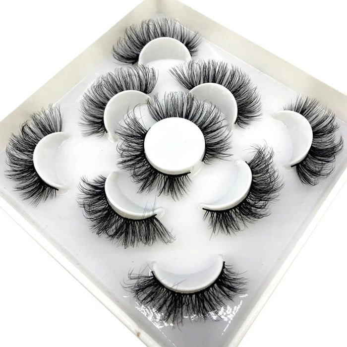2023 Nuovo 5 paia ciglia finte naturali ciglia finte trucco lungo ciglia di visone 3d estensione ciglia ciglia di visone ciglia corte