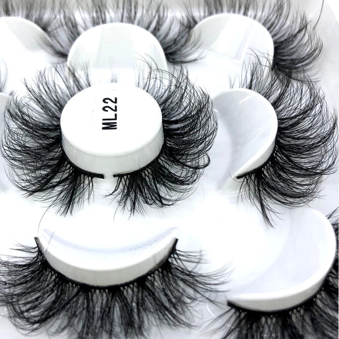 2023 Nuovo 5 paia ciglia finte naturali ciglia finte trucco lungo ciglia di visone 3d estensione ciglia ciglia di visone ciglia corte