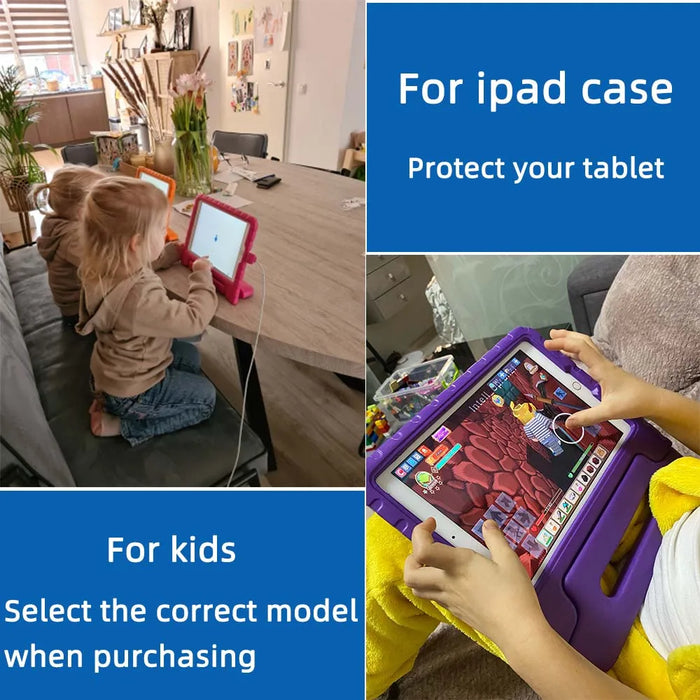 Custodia per iPad Air / Air 2 Custodia protettiva per tutto il corpo in EVA antiurto da 9,7 pollici Custodia con supporto per bambini per iPad 2017 2018