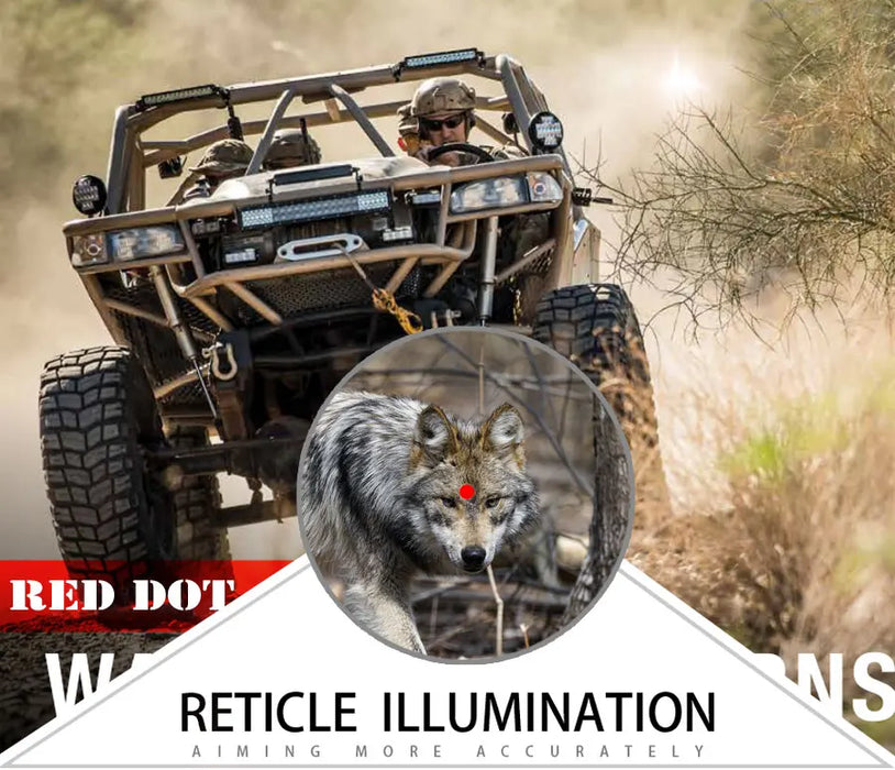 1x40 Red Dot Scope Sight Rifle scope Green Red Dot Collimatore Dot con 11mm/20mm Rail Mount Airsoft Air Hunting