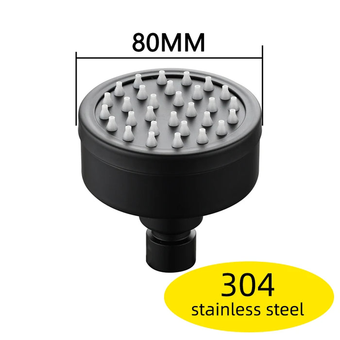 Ciencia Space soffione doccia rotondo in alluminio a risparmio idrico con filtro doccia staccabile può essere pulito