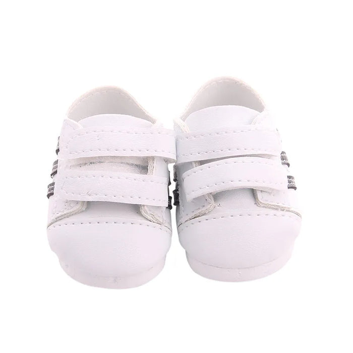 Scarpe da bambola Vestiti Stivali fatti a mano Scarpe da 7 cm per 18 pollici americani e 43 cm Accessori per bambole appena nate per la generazione di giocattoli per ragazze fai da te
