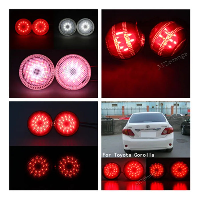 2 pezzi LED lampada di avvertimento arresto freno per Nissan/Qashqai/Trail per Toyota/Corolla coda paraurti posteriore riflettore fendinebbia super luminoso