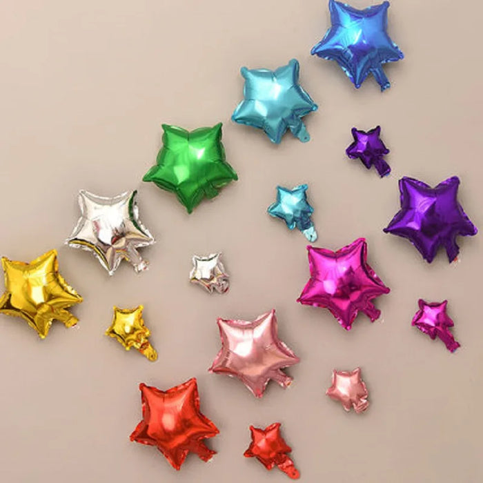 10/20 pz/lotto 5/10 pollici Stella Cuore Foil Palloncini Matrimonio Festa di Compleanno Sfondo Decor Aria Gonfiabile Globos Regalo Del Bambino Giocattolo di Fornitura