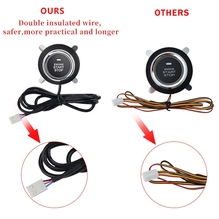 Auto Auto di Un sistema di arresto di inizio del motore con telecomando di controllo Auto PKE keyless entry sistema di avviamento baule aperto per 12V SUV avvio automatico