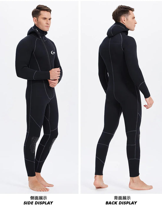YONSUB Muta 5mm / 3mm / 1.5mm / 7mm Scuba Diving Suit Uomo Neoprene Caccia subacquea Surf Cerniera frontale Pesca subacquea