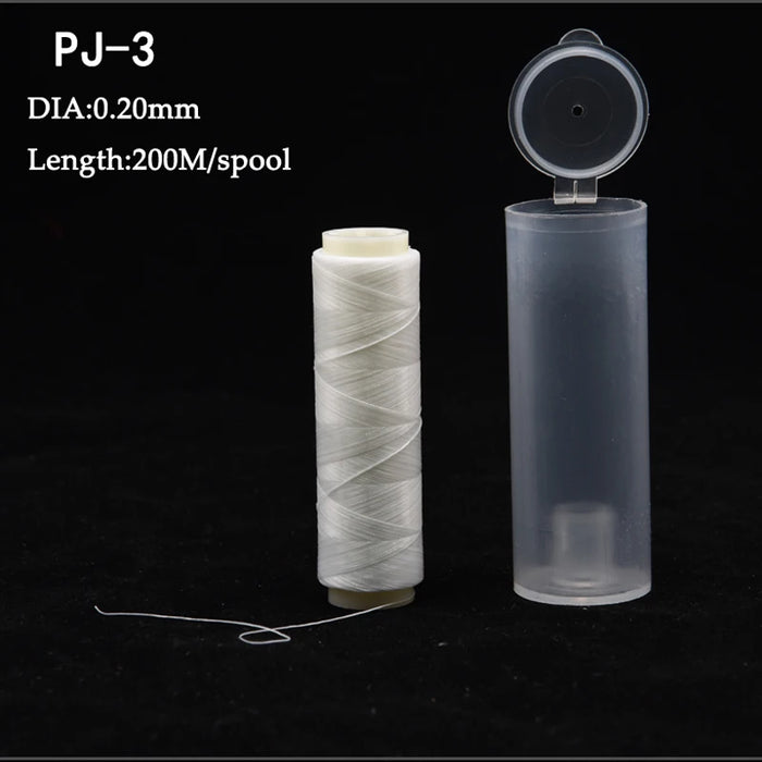 1pc PJ1/2/3/4/5/7 Poliestere ad alta resistenza Esca Filo elastico Bobina Accessori per la pesca in mare Affrontare Linea di esche da pesca invisibile