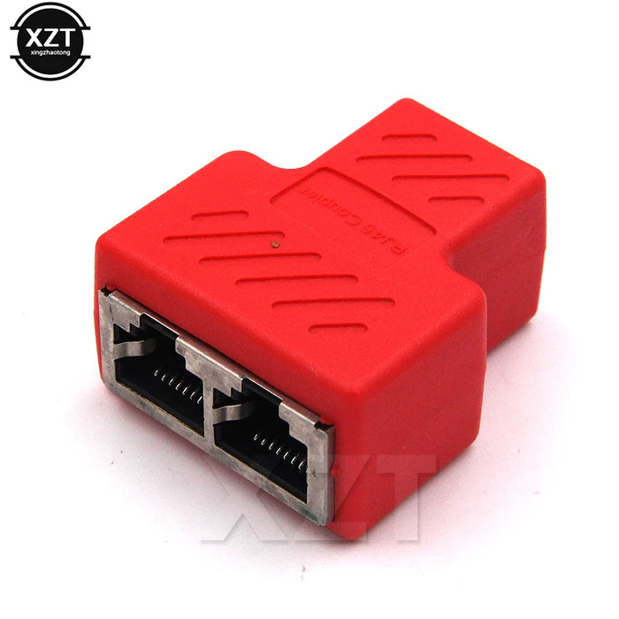 Cavo LAN di rete da 1 a 2 vie Ethernet femmina Cat6 RJ45 Adattatore connettore splitter UTP Cat7 5e Connector Switch Adattatori Accoppiatore
