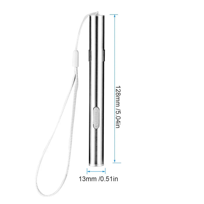 Torcia a LED mini torcia ricaricabile USB con penna medica professionale portatile a risparmio energetico con clip in acciaio inossidabile