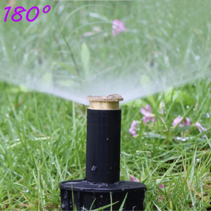 Irrigatori pop-up con filettatura da 1/2 ", 90/180/360 gradi, allungamento automatico, spruzzatore, giardino, prato, prati, ugello interrato