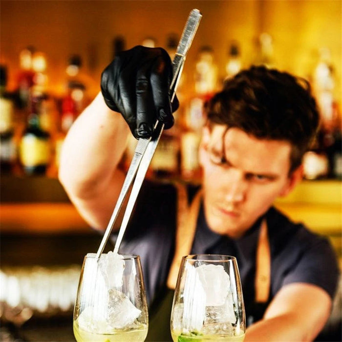 Pinzette per cucina e bar in acciaio inossidabile da 30 cm Pinze per alimenti Cucina Pinzette mediche Strumento da bar